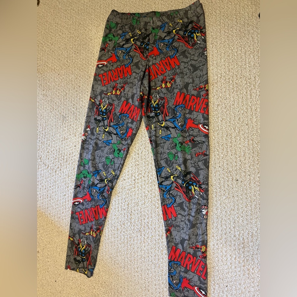 Marvel Gray Superhero Leggings